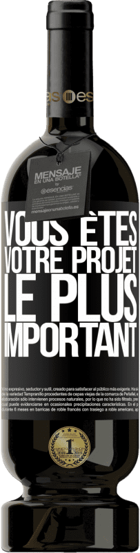 49,95 € | Vin rouge Édition Premium MBS® Réserve Vous êtes votre projet le plus important Étiquette Noire. Étiquette personnalisable Réserve 12 Mois Récolte 2015 Tempranillo