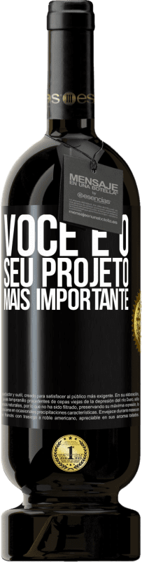 49,95 € | Vinho tinto Edição Premium MBS® Reserva Você é o seu projeto mais importante Etiqueta Preta. Etiqueta personalizável Reserva 12 Meses Colheita 2015 Tempranillo