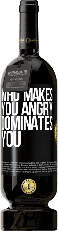 49,95 € 送料無料 | 赤ワイン プレミアム版 MBS® 予約する 誰があなたを怒らせますか ブラックラベル. カスタマイズ可能なラベル 予約する 12 月 収穫 2016 Tempranillo