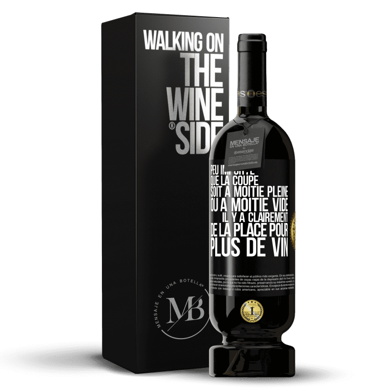 49,95 € Envoi gratuit | Vin rouge Édition Premium MBS® Réserve Peu importe que la coupe soit à moitié pleine ou à moitié vide. Il y a clairement de la place pour plus de vin Étiquette Noire. Étiquette personnalisable Réserve 12 Mois Récolte 2015 Tempranillo