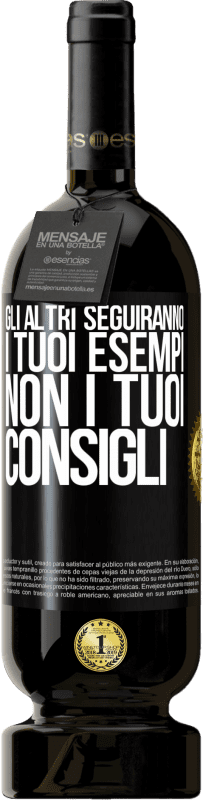 49,95 € Spedizione Gratuita | Vino rosso Edizione Premium MBS® Riserva Gli altri seguiranno i tuoi esempi, non i tuoi consigli Etichetta Nera. Etichetta personalizzabile Riserva 12 Mesi Raccogliere 2016 Tempranillo