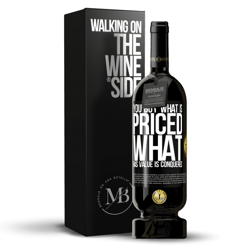 49,95 € Free Shipping | Red Wine Premium Edition MBS® Reserve You buy what is priced. What has value is conquered Black Label. Customizable label Reserve 12 Months Harvest 2014 Tempranillo