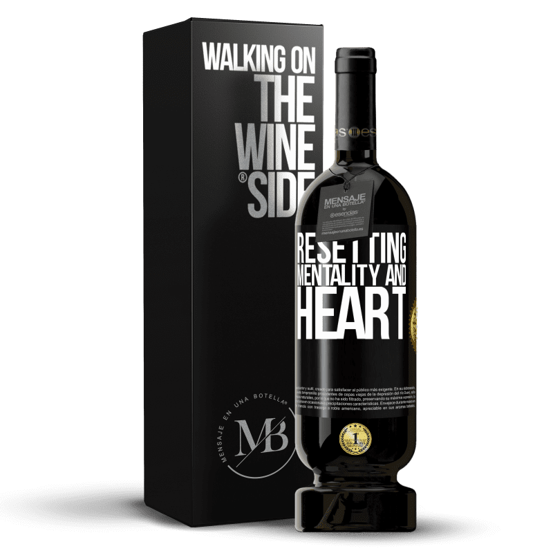 49,95 € Free Shipping | Red Wine Premium Edition MBS® Reserve Resetting mentality and heart Black Label. Customizable label Reserve 12 Months Harvest 2016 Tempranillo