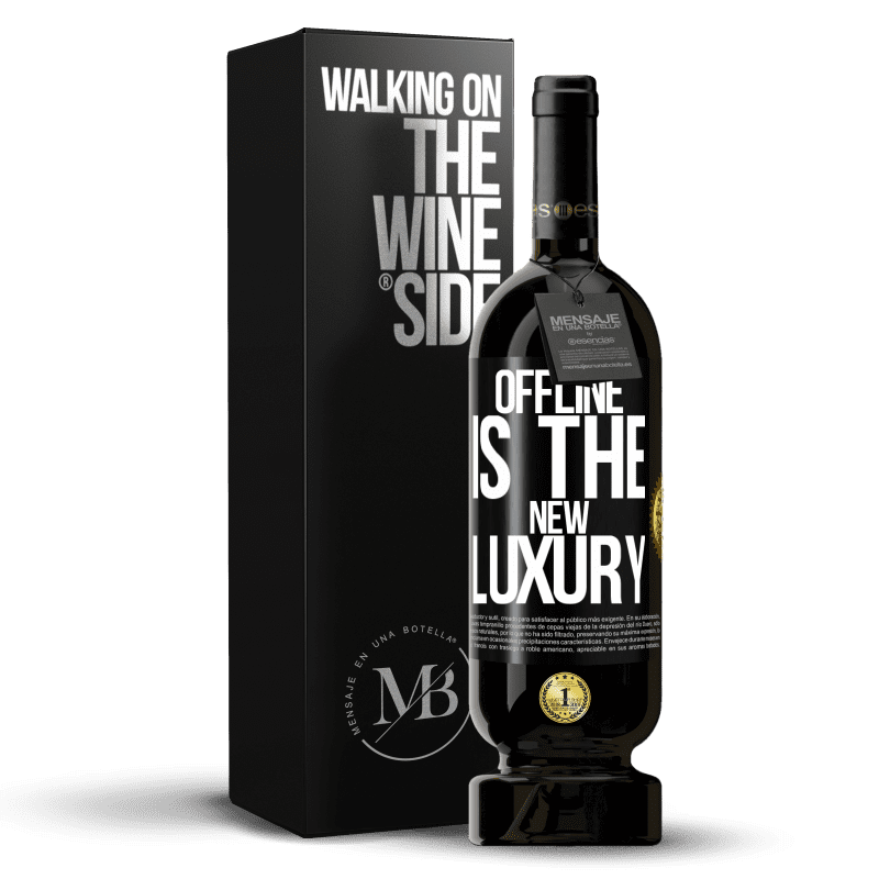 49,95 € Free Shipping | Red Wine Premium Edition MBS® Reserve Offline is the new luxury Black Label. Customizable label Reserve 12 Months Harvest 2016 Tempranillo