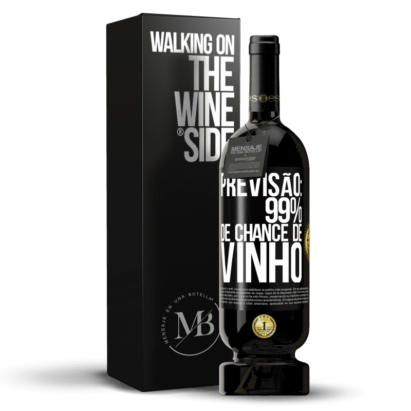 49,95 € Envio grátis | Vinho tinto Edição Premium MBS® Reserva Previsão: 99% de chance de vinho Etiqueta Preta. Etiqueta personalizável Reserva 12 Meses Colheita 2016 Tempranillo