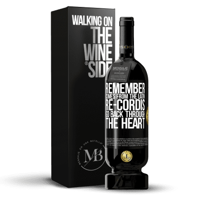 «REMEMBER, from the Latin re-cordis, go back through the heart» Premium Edition MBS® Reserve