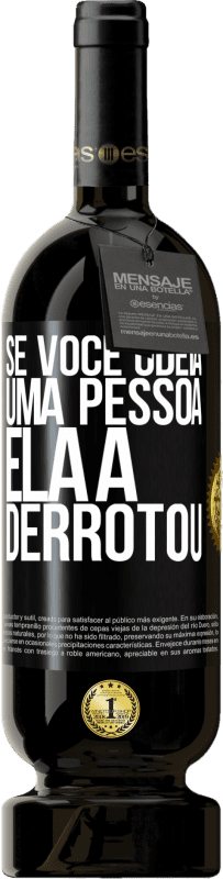 49,95 € | Vinho tinto Edição Premium MBS® Reserva Se você odeia uma pessoa, ela a derrotou Etiqueta Preta. Etiqueta personalizável Reserva 12 Meses Colheita 2015 Tempranillo