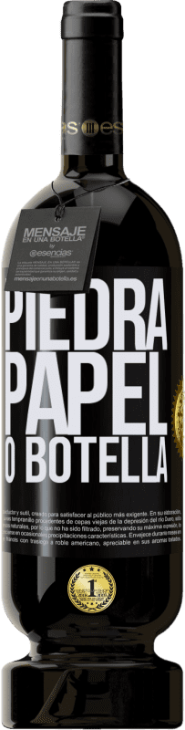 49,95 € | Vino Tinto Edición Premium MBS® Reserva Piedra, papel o botella Etiqueta Negra. Etiqueta personalizable Reserva 12 Meses Cosecha 2014 Tempranillo
