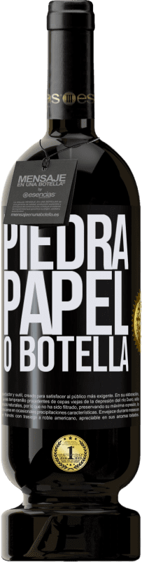 49,95 € | Vino Tinto Edición Premium MBS® Reserva Piedra, papel o botella Etiqueta Negra. Etiqueta personalizable Reserva 12 Meses Cosecha 2015 Tempranillo