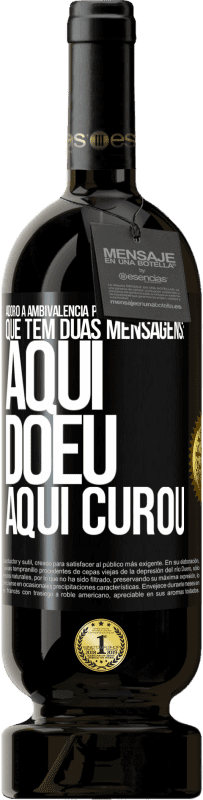 49,95 € | Vinho tinto Edição Premium MBS® Reserva Adoro a ambivalência poética de uma cicatriz, que tem duas mensagens: aqui doeu, aqui curou Etiqueta Preta. Etiqueta personalizável Reserva 12 Meses Colheita 2015 Tempranillo