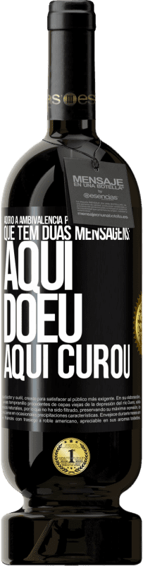 49,95 € | Vinho tinto Edição Premium MBS® Reserva Adoro a ambivalência poética de uma cicatriz, que tem duas mensagens: aqui doeu, aqui curou Etiqueta Preta. Etiqueta personalizável Reserva 12 Meses Colheita 2016 Tempranillo