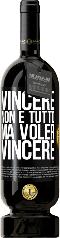 49,95 € Spedizione Gratuita | Vino rosso Edizione Premium MBS® Riserva Vincere non è tutto, ma voler vincere Etichetta Nera. Etichetta personalizzabile Riserva 12 Mesi Raccogliere 2015 Tempranillo