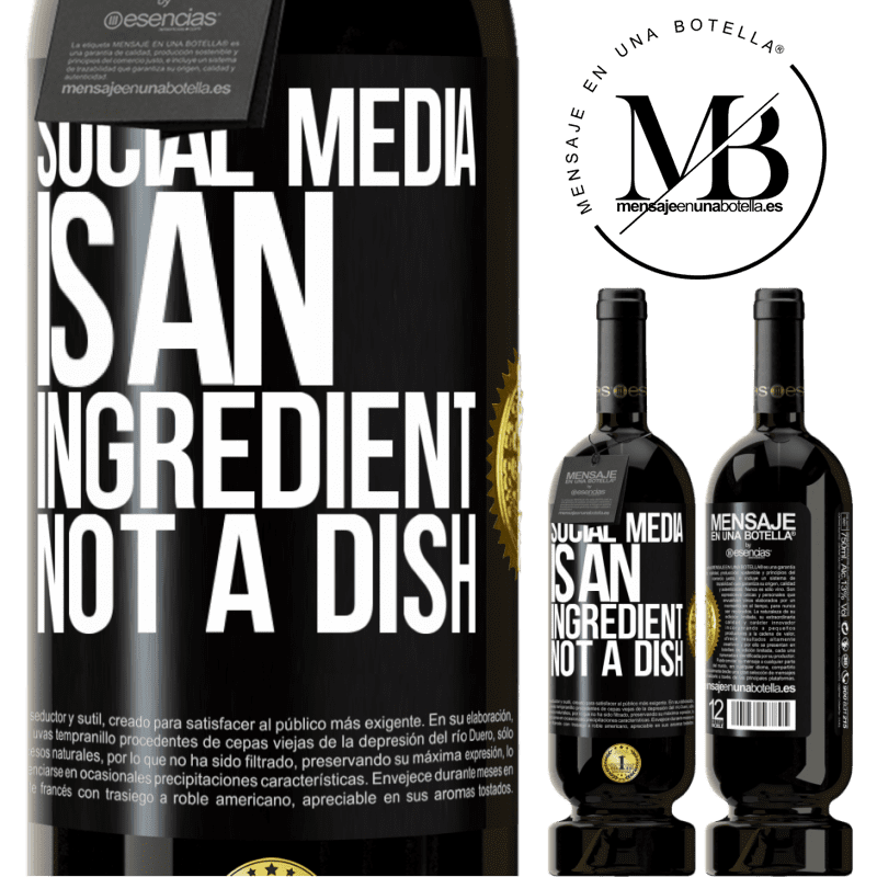 29,95 € Free Shipping | Red Wine Premium Edition MBS® Reserva Social media is an ingredient, not a dish Black Label. Customizable label Reserva 12 Months Harvest 2014 Tempranillo