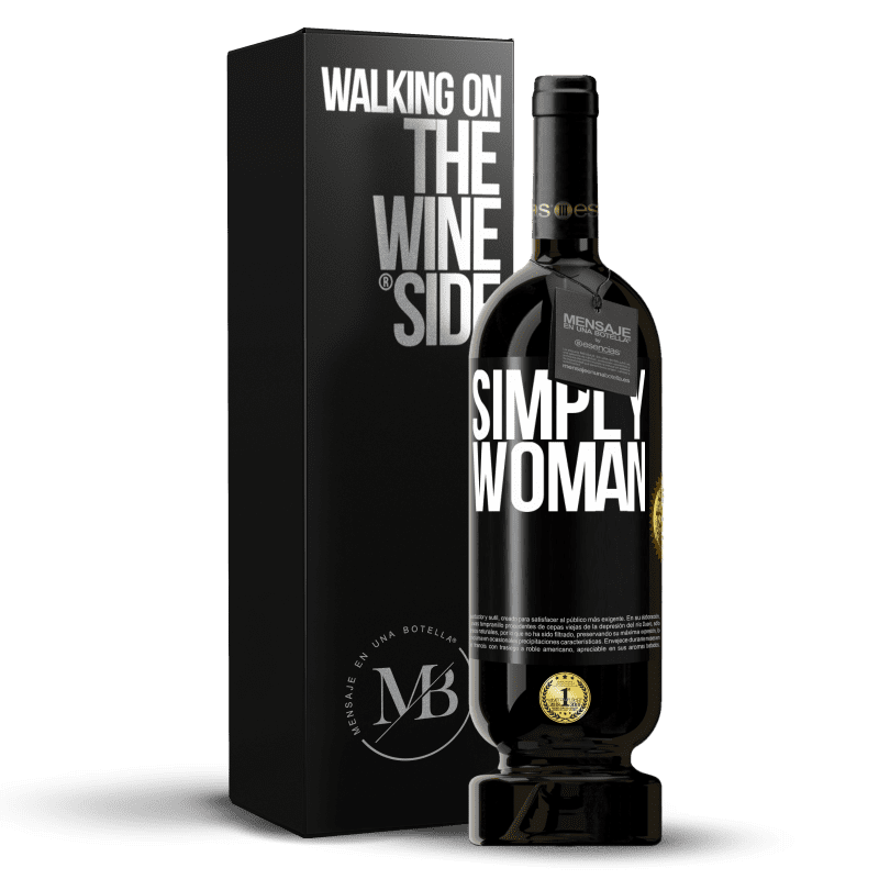49,95 € Free Shipping | Red Wine Premium Edition MBS® Reserve Simply woman Black Label. Customizable label Reserve 12 Months Harvest 2014 Tempranillo