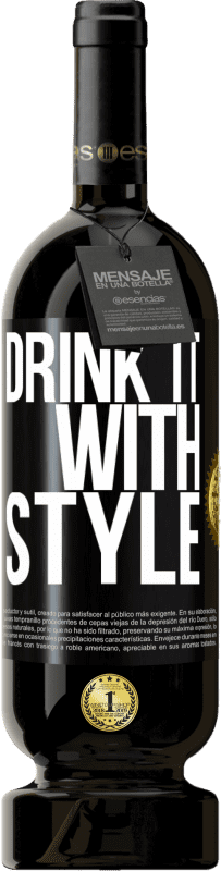 Free Shipping | Red Wine Premium Edition MBS® Reserve Drink it with style Black Label. Customizable label Reserve 12 Months Harvest 2015 Tempranillo