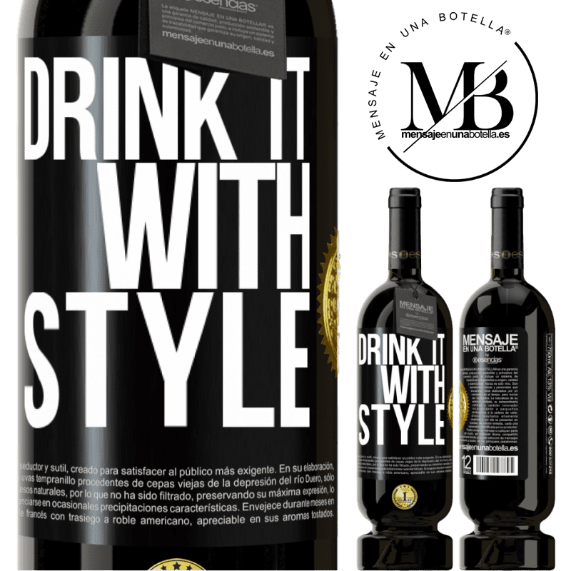 29,95 € Free Shipping | Red Wine Premium Edition MBS® Reserva Drink it with style Black Label. Customizable label Reserva 12 Months Harvest 2014 Tempranillo