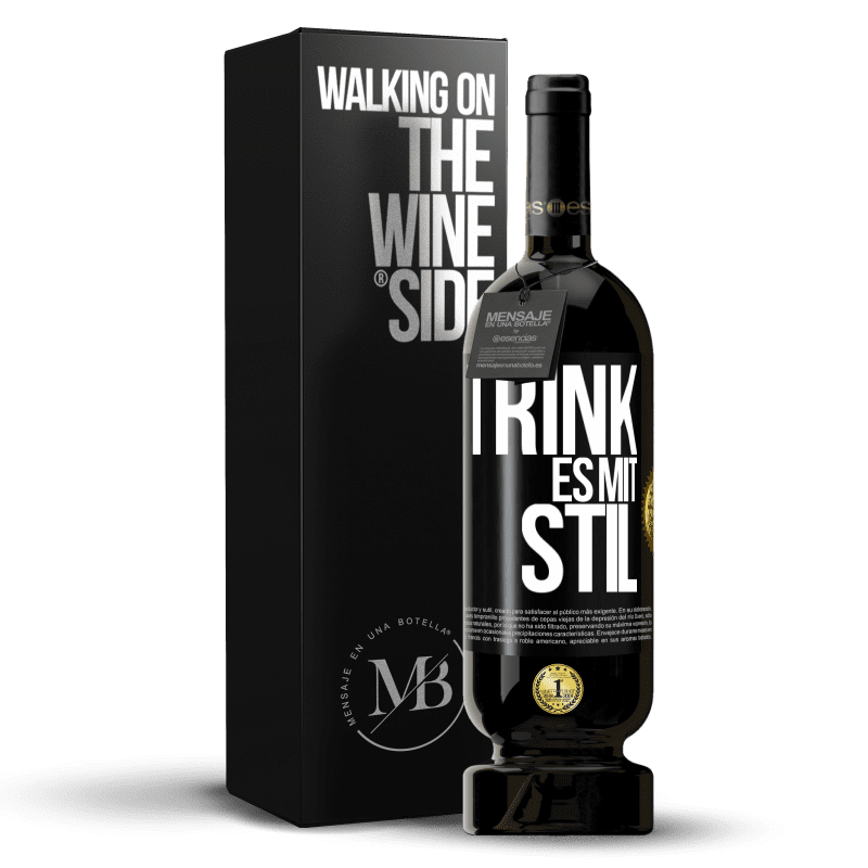 49,95 € Kostenloser Versand | Rotwein Premium Ausgabe MBS® Reserve Trink es mit Stil Schwarzes Etikett. Anpassbares Etikett Reserve 12 Monate Ernte 2016 Tempranillo