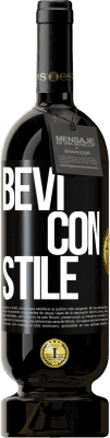 Spedizione Gratuita | Vino rosso Edizione Premium MBS® Riserva Bevi con stile Etichetta Nera. Etichetta personalizzabile Riserva 12 Mesi Raccogliere 2014 Tempranillo