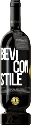 Spedizione Gratuita | Vino rosso Edizione Premium MBS® Riserva Bevi con stile Etichetta Nera. Etichetta personalizzabile Riserva 12 Mesi Raccogliere 2015 Tempranillo