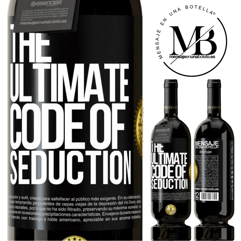 29,95 € Free Shipping | Red Wine Premium Edition MBS® Reserva The ultimate code of seduction Black Label. Customizable label Reserva 12 Months Harvest 2014 Tempranillo