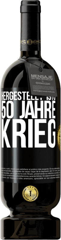 Kostenloser Versand | Rotwein Premium Ausgabe MBS® Reserve Hergestellt 1973. 50 Jahre Krieg Schwarzes Etikett. Anpassbares Etikett Reserve 12 Monate Ernte 2016 Tempranillo