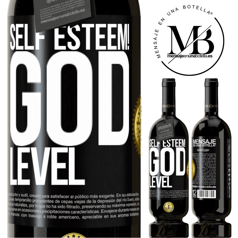 29,95 € Free Shipping | Red Wine Premium Edition MBS® Reserva Self esteem! God level Black Label. Customizable label Reserva 12 Months Harvest 2014 Tempranillo