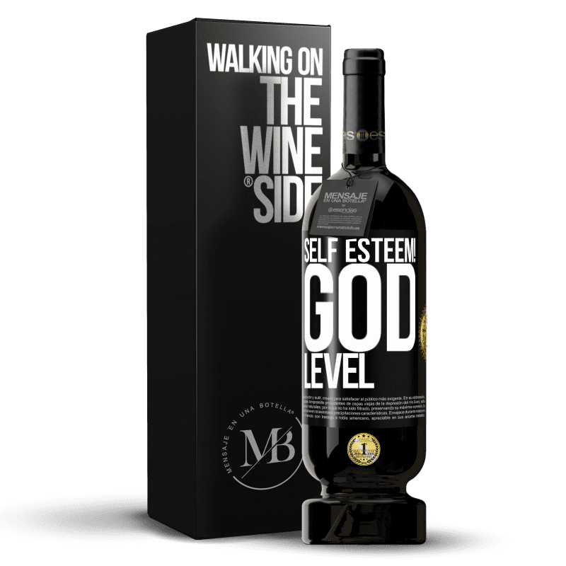49,95 € Free Shipping | Red Wine Premium Edition MBS® Reserve Self esteem! God level Black Label. Customizable label Reserve 12 Months Harvest 2016 Tempranillo