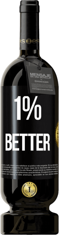 Spedizione Gratuita | Vino rosso Edizione Premium MBS® Riserva 1% Better Etichetta Nera. Etichetta personalizzabile Riserva 12 Mesi Raccogliere 2014 Tempranillo