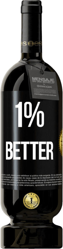 49,95 € Spedizione Gratuita | Vino rosso Edizione Premium MBS® Riserva 1% Better Etichetta Nera. Etichetta personalizzabile Riserva 12 Mesi Raccogliere 2016 Tempranillo