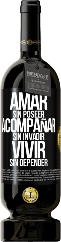 49,95 € | Vino Tinto Edición Premium MBS® Reserva Amar sin poseer, acompañar sin invadir, vivir sin depender Etiqueta Negra. Etiqueta personalizable Reserva 12 Meses Cosecha 2014 Tempranillo