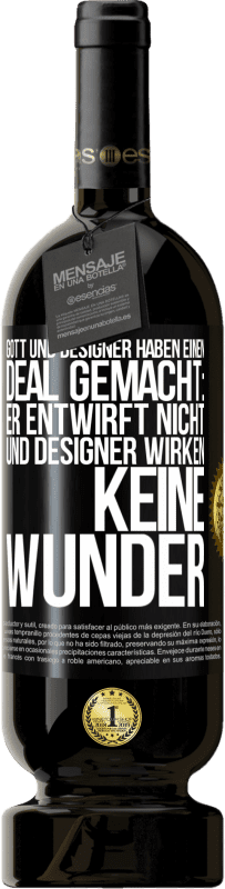 Kostenloser Versand | Rotwein Premium Ausgabe MBS® Reserve Gott und Designer haben einen Deal gemacht: Er entwirft nicht und Designer wirken keine Wunder Schwarzes Etikett. Anpassbares Etikett Reserve 12 Monate Ernte 2014 Tempranillo