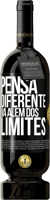 49,95 € Envio grátis | Vinho tinto Edição Premium MBS® Reserva Pensa diferente. Vá além dos limites Etiqueta Preta. Etiqueta personalizável Reserva 12 Meses Colheita 2016 Tempranillo