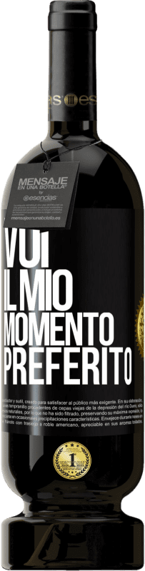 Spedizione Gratuita | Vino rosso Edizione Premium MBS® Riserva Voi. Il mio momento preferito Etichetta Nera. Etichetta personalizzabile Riserva 12 Mesi Raccogliere 2014 Tempranillo