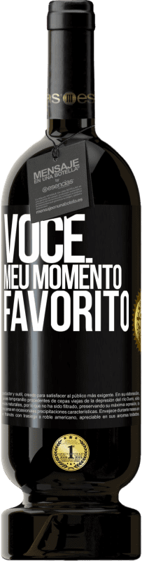 49,95 € Envio grátis | Vinho tinto Edição Premium MBS® Reserva Você. Meu momento favorito Etiqueta Preta. Etiqueta personalizável Reserva 12 Meses Colheita 2016 Tempranillo
