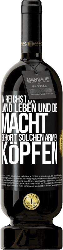 Kostenloser Versand | Rotwein Premium Ausgabe MBS® Reserve Im reichsten Land leben und die Macht gehört solchen armen Köpfen Schwarzes Etikett. Anpassbares Etikett Reserve 12 Monate Ernte 2014 Tempranillo