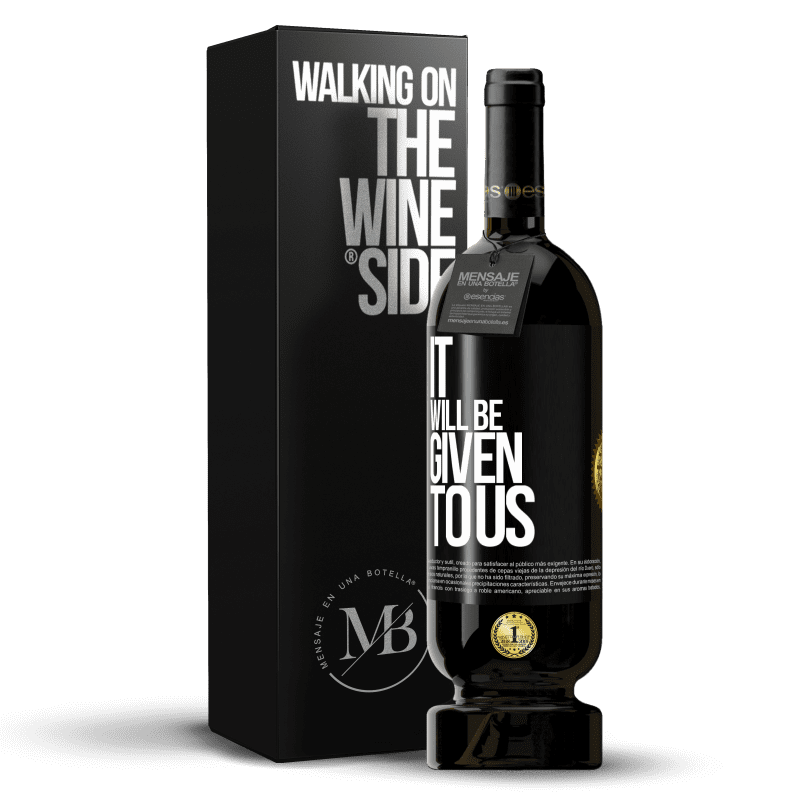 49,95 € Free Shipping | Red Wine Premium Edition MBS® Reserve It will be given to us Black Label. Customizable label Reserve 12 Months Harvest 2016 Tempranillo