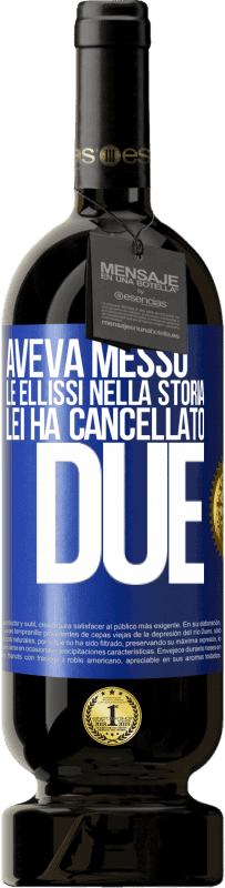 Spedizione Gratuita | Vino rosso Edizione Premium MBS® Riserva aveva messo le ellissi nella storia, lei ha cancellato due Etichetta Blu. Etichetta personalizzabile Riserva 12 Mesi Raccogliere 2014 Tempranillo