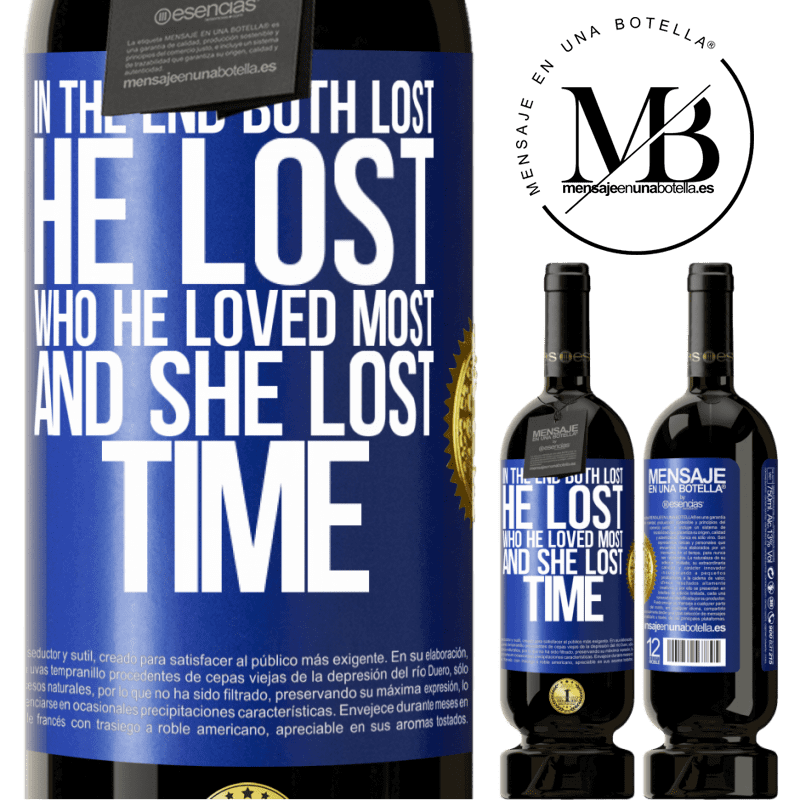 29,95 € Free Shipping | Red Wine Premium Edition MBS® Reserva In the end, both lost. He lost who he loved most, and she lost time Blue Label. Customizable label Reserva 12 Months Harvest 2014 Tempranillo