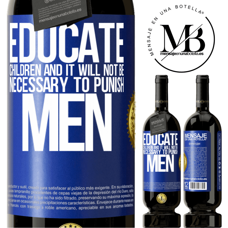 29,95 € Free Shipping | Red Wine Premium Edition MBS® Reserva Educate children and it will not be necessary to punish men Blue Label. Customizable label Reserva 12 Months Harvest 2014 Tempranillo