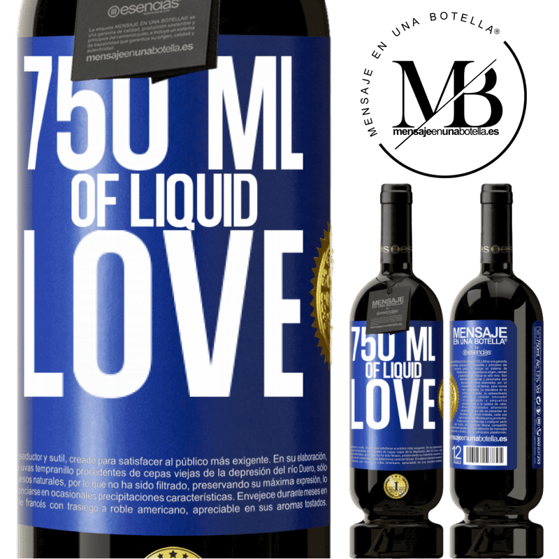 29,95 € Free Shipping | Red Wine Premium Edition MBS® Reserva 750 ml of liquid love Blue Label. Customizable label Reserva 12 Months Harvest 2014 Tempranillo
