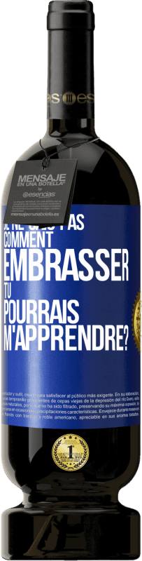 49,95 € Envoi gratuit | Vin rouge Édition Premium MBS® Réserve Je ne sais pas comment embrasser, tu pourrais m'apprendre? Étiquette Bleue. Étiquette personnalisable Réserve 12 Mois Récolte 2016 Tempranillo