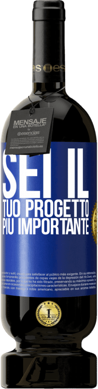 49,95 € | Vino rosso Edizione Premium MBS® Riserva Sei il tuo progetto più importante Etichetta Blu. Etichetta personalizzabile Riserva 12 Mesi Raccogliere 2015 Tempranillo