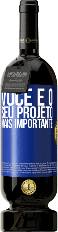 49,95 € | Vinho tinto Edição Premium MBS® Reserva Você é o seu projeto mais importante Etiqueta Azul. Etiqueta personalizável Reserva 12 Meses Colheita 2015 Tempranillo