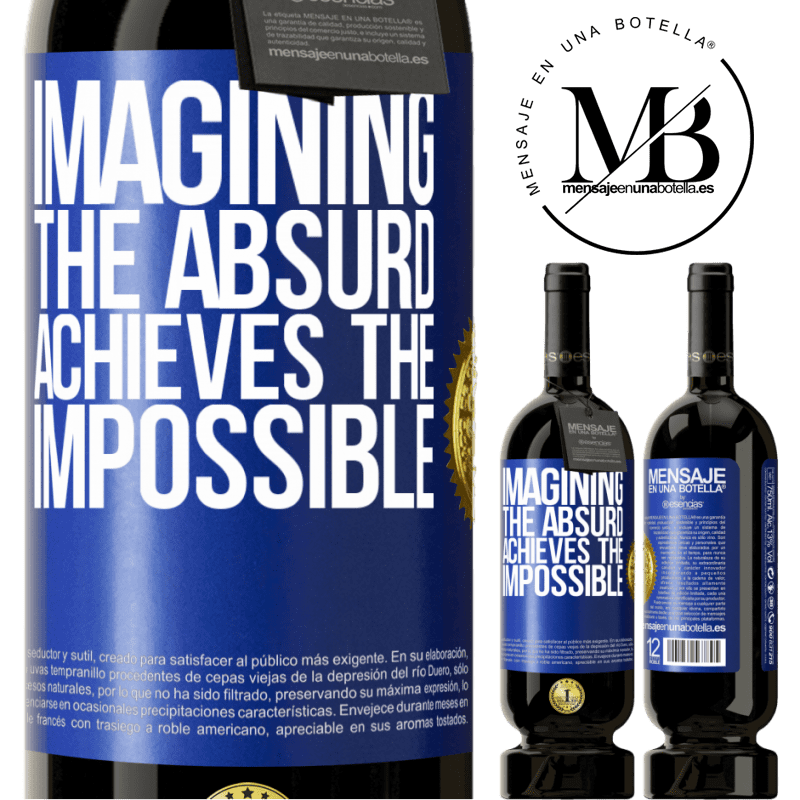 29,95 € Free Shipping | Red Wine Premium Edition MBS® Reserva Imagining the absurd achieves the impossible Blue Label. Customizable label Reserva 12 Months Harvest 2014 Tempranillo