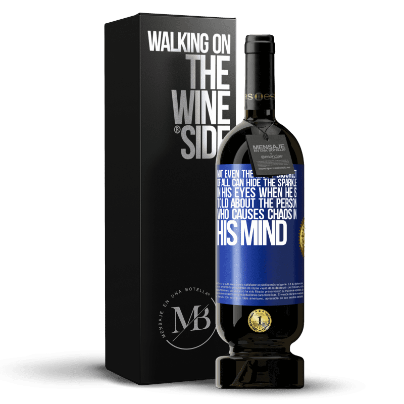 49,95 € Free Shipping | Red Wine Premium Edition MBS® Reserve Not even the most discreet of all can hide the sparkle in his eyes when he is told about the person who causes chaos in his Blue Label. Customizable label Reserve 12 Months Harvest 2014 Tempranillo