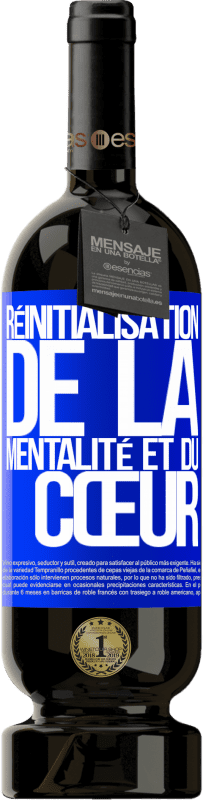 49,95 € Envoi gratuit | Vin rouge Édition Premium MBS® Réserve Réinitialisation de la mentalité et du cœur Étiquette Bleue. Étiquette personnalisable Réserve 12 Mois Récolte 2016 Tempranillo