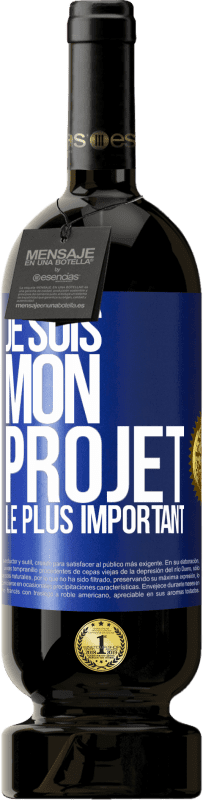 49,95 € | Vin rouge Édition Premium MBS® Réserve Je suis mon projet le plus important Étiquette Bleue. Étiquette personnalisable Réserve 12 Mois Récolte 2014 Tempranillo