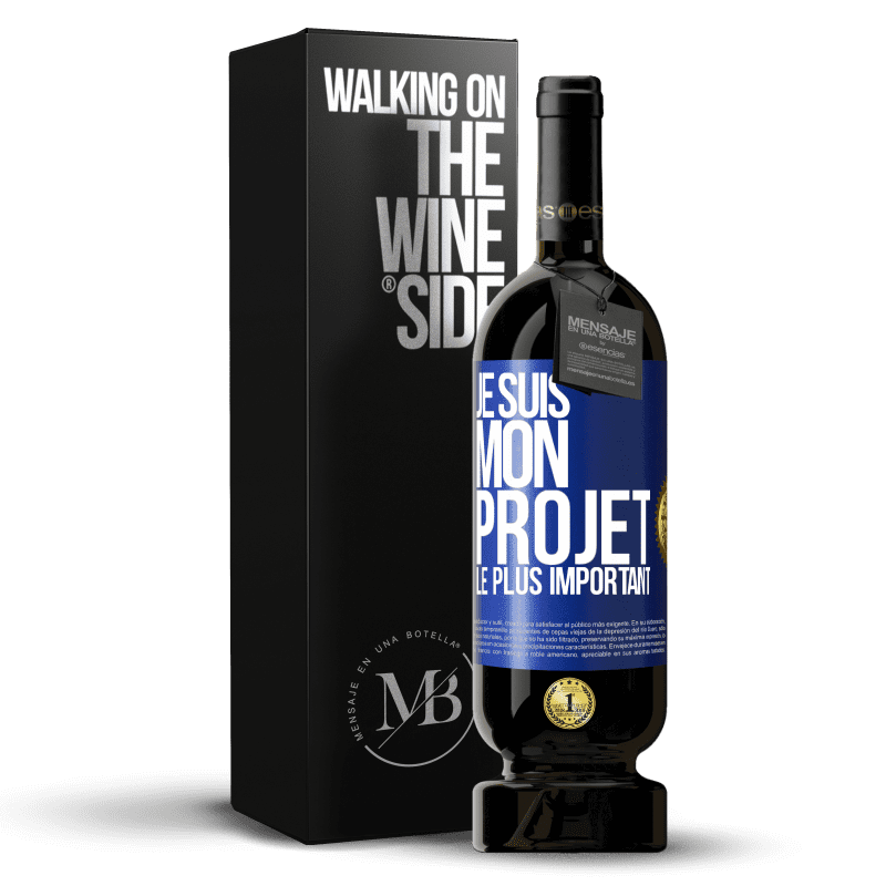 49,95 € Envoi gratuit | Vin rouge Édition Premium MBS® Réserve Je suis mon projet le plus important Étiquette Bleue. Étiquette personnalisable Réserve 12 Mois Récolte 2015 Tempranillo