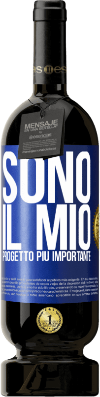 49,95 € Spedizione Gratuita | Vino rosso Edizione Premium MBS® Riserva Sono il mio progetto più importante Etichetta Blu. Etichetta personalizzabile Riserva 12 Mesi Raccogliere 2016 Tempranillo