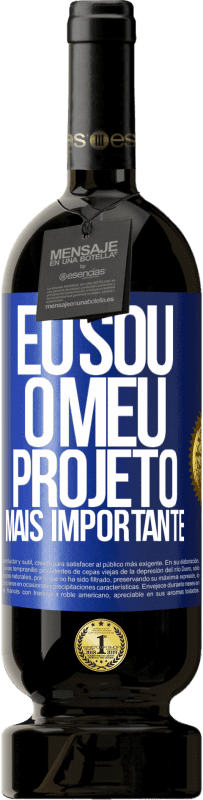 49,95 € | Vinho tinto Edição Premium MBS® Reserva Eu sou o meu projeto mais importante Etiqueta Azul. Etiqueta personalizável Reserva 12 Meses Colheita 2015 Tempranillo